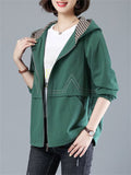 New Loose Hooded Casual Ladies Jackets