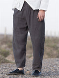 Plus Size Cotton Linen Casual Harem Men's Pants