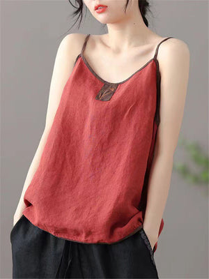 Women's Cute Solid Color Camisole Tops