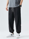 Spring Summer Cozy Fashion Men's Drawstring Ankle-tied Pants