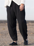 Plus Size Cotton Linen Casual Harem Men's Pants