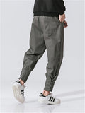 Men's Japanese Style Casual Straight Cargo Pants