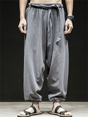 Loose Elastic Large  Size Pants For Men