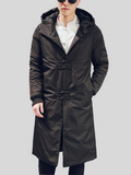 Korean Style Street Warm Hooded Long Coat