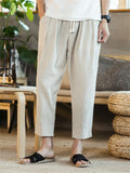 Cotton Linen Comfy Long Men's Pants