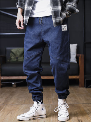 Loose Cargo Ankle-tied Long Students Male Jeans