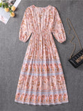 Female Spring Autumn Bohemia Style Dresses