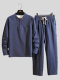 Vintage Comfy Cotton Linen Sets for Men