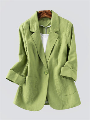 Cissot All-match Cotton Linen Comfy Jackets