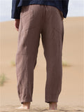 Plus Size Cotton Linen Casual Harem Men's Pants