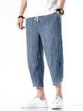 Trendy Comfy Solid Color Pants With Pockets