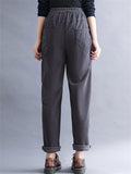 Plush Thick Autumn Winter Corduroy Warm Harem Pants For Women