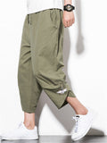 Comfy Embroidered Wide Leg Cropped Pants