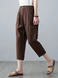 Thin Cotton Linen Oversized Harem Ladies Pants