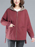 Ins Short Hooded Autumn Women Jackets