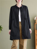 Ladies Cargo Fashionable Cool Large Size Relaxed Long Jackets In Stock