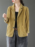 Solid Color Vogue Casual Short Ladies Jackets