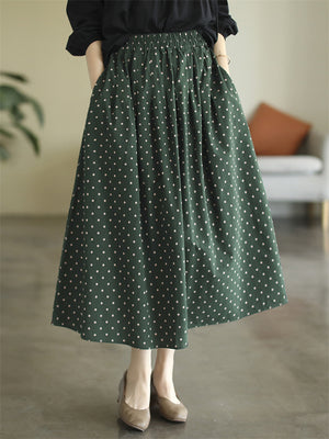 Women's Early Autumn New Arrival Wave Dot Skirt