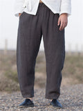 Plus Size Cotton Linen Casual Harem Men's Pants