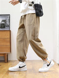 Straight Leg Corduroy Solid Warm Long Pants For Men