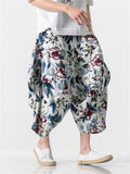 Floral Cropped Pants Fashion Bloomers